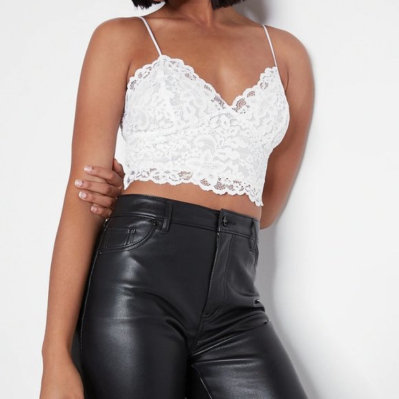 All Over Lace Cropped Top - Picture 1 of 6